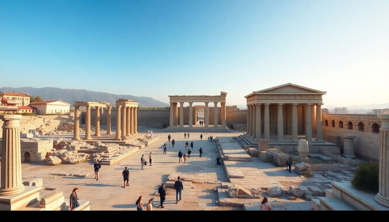 Exploration de l'agora antique Exploration de l'agora antique