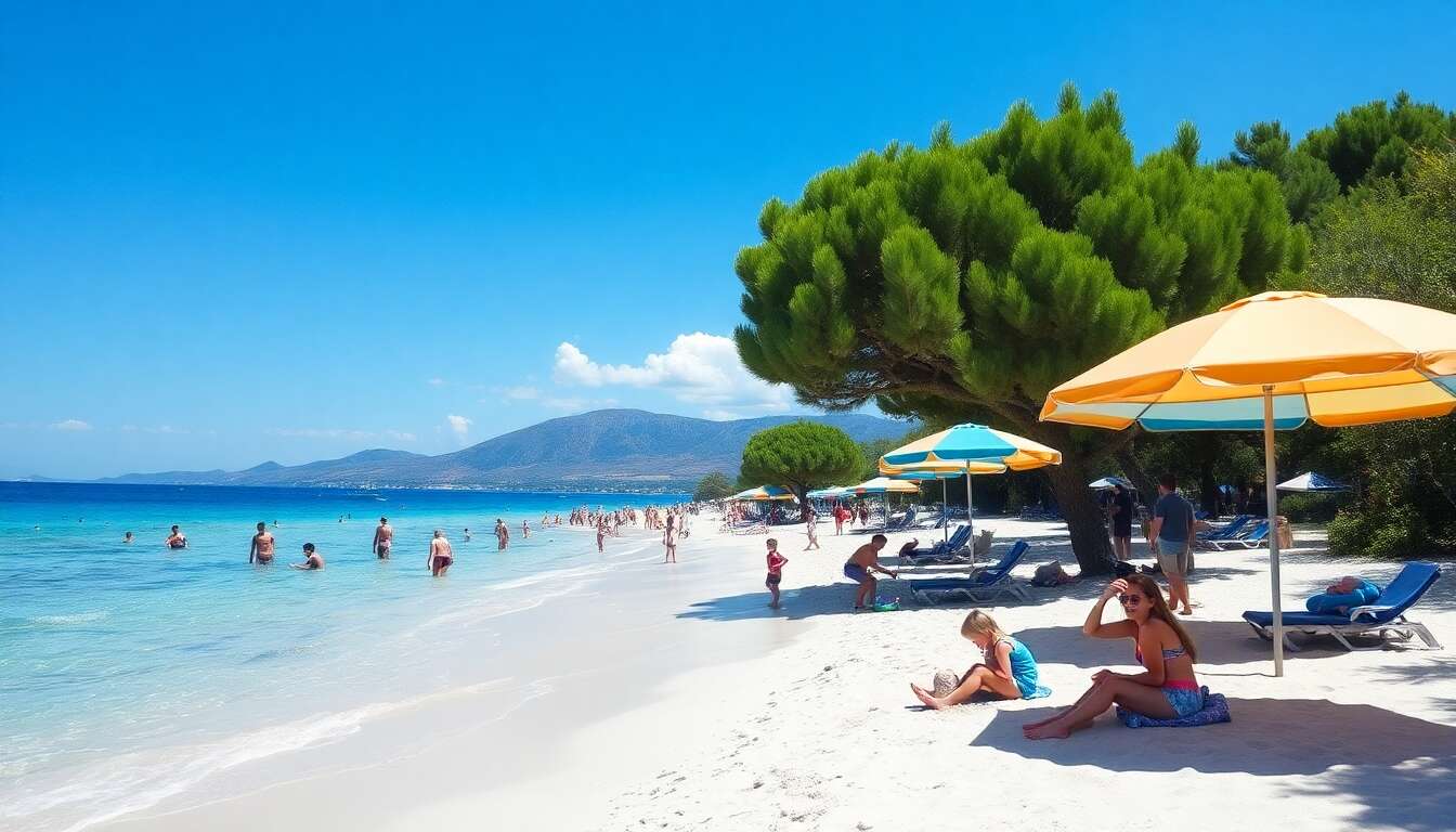 Les plages id&eacute;ales pour les familles en cr&egrave;te