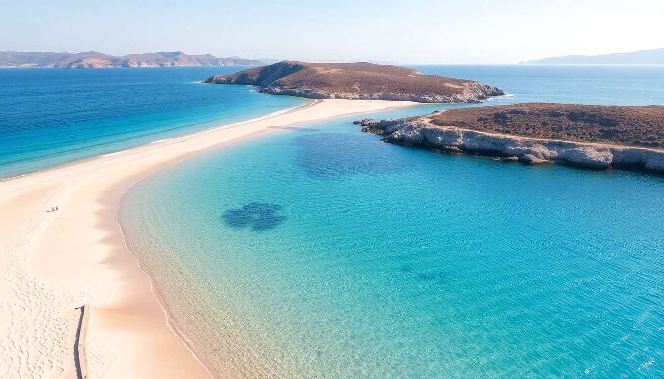 Rhodes : la plage de mandomata, un havre de paix