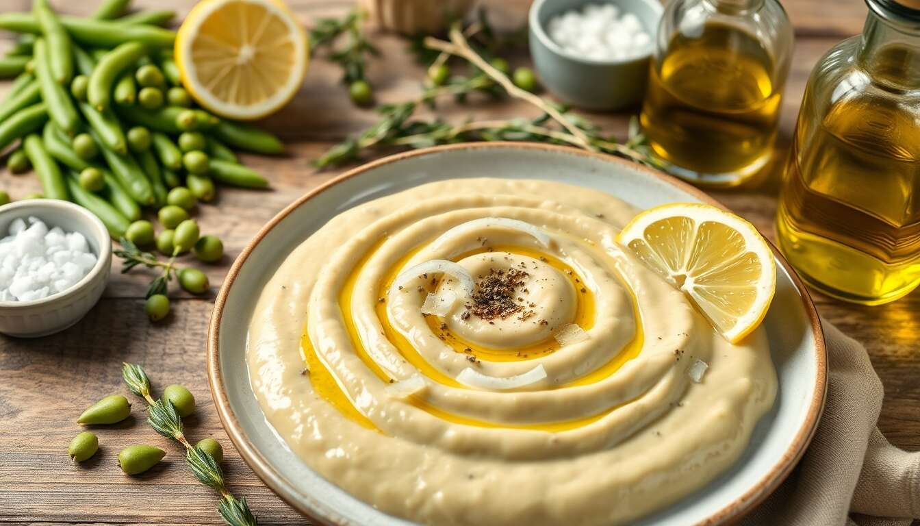 Purée de fèves à la grecque : recette authentique