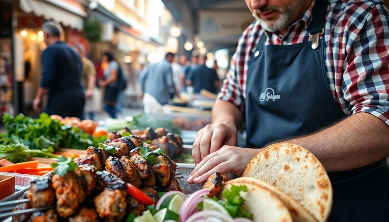 Les variantes r&eacute;gionales du souvlaki en gr&egrave;ce