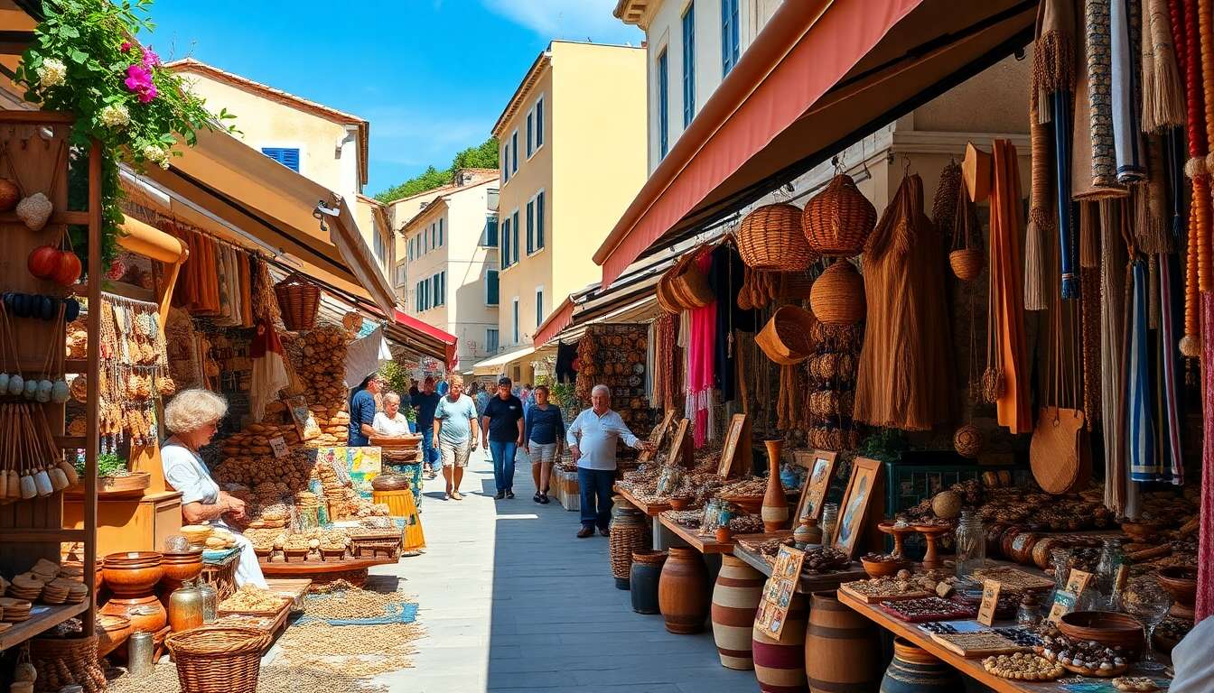 Shopping dans la vieille ville de corfou Shopping dans la vieille ville de corfou