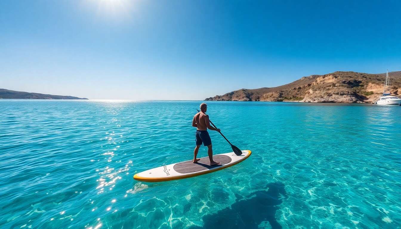 Stand up paddling : détente sur les eaux cristallines Stand up paddling : détente sur les eaux cristallines