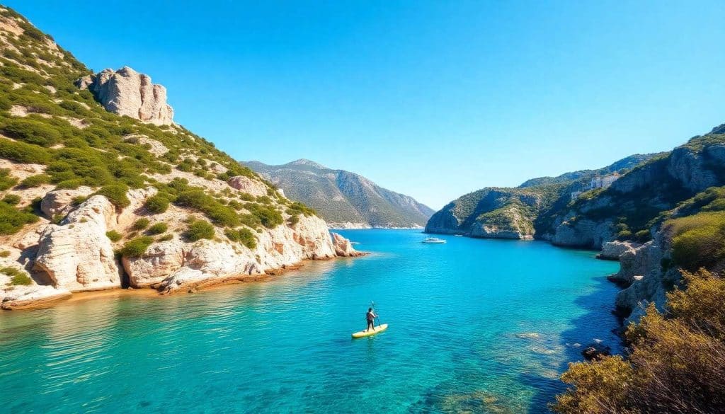 Randonnées en paddle : les criques grecques à explorer