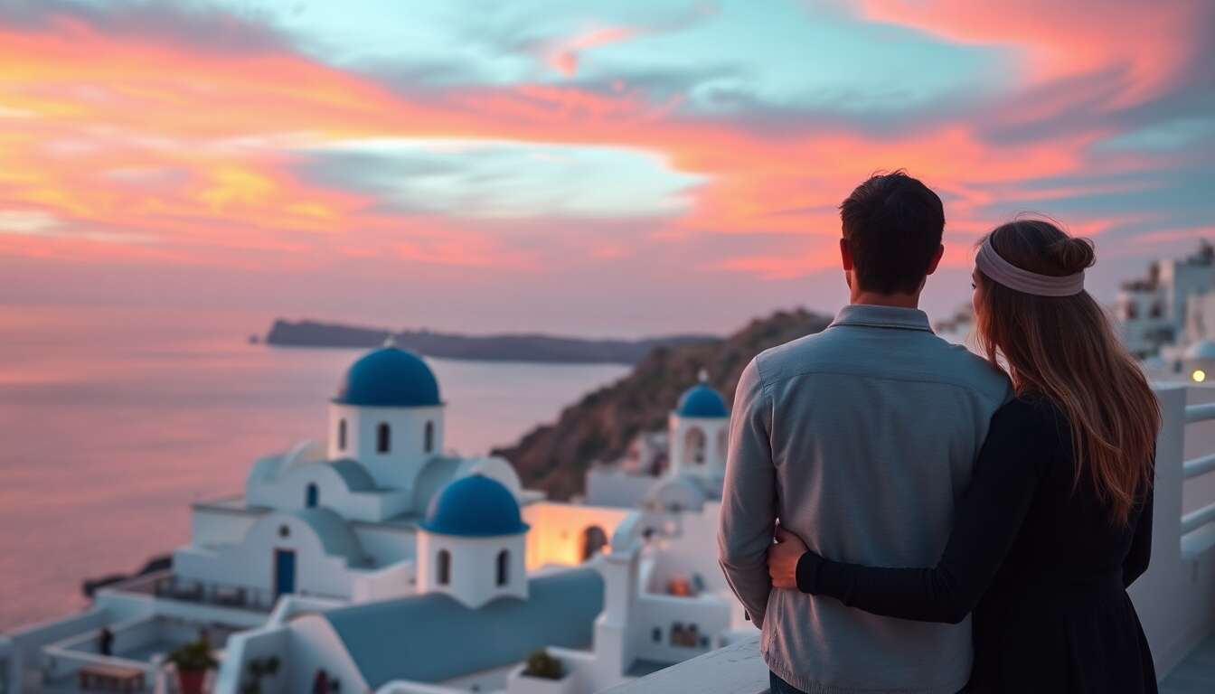 Santorin et mykonos : escapade romantique dans les cyclades
