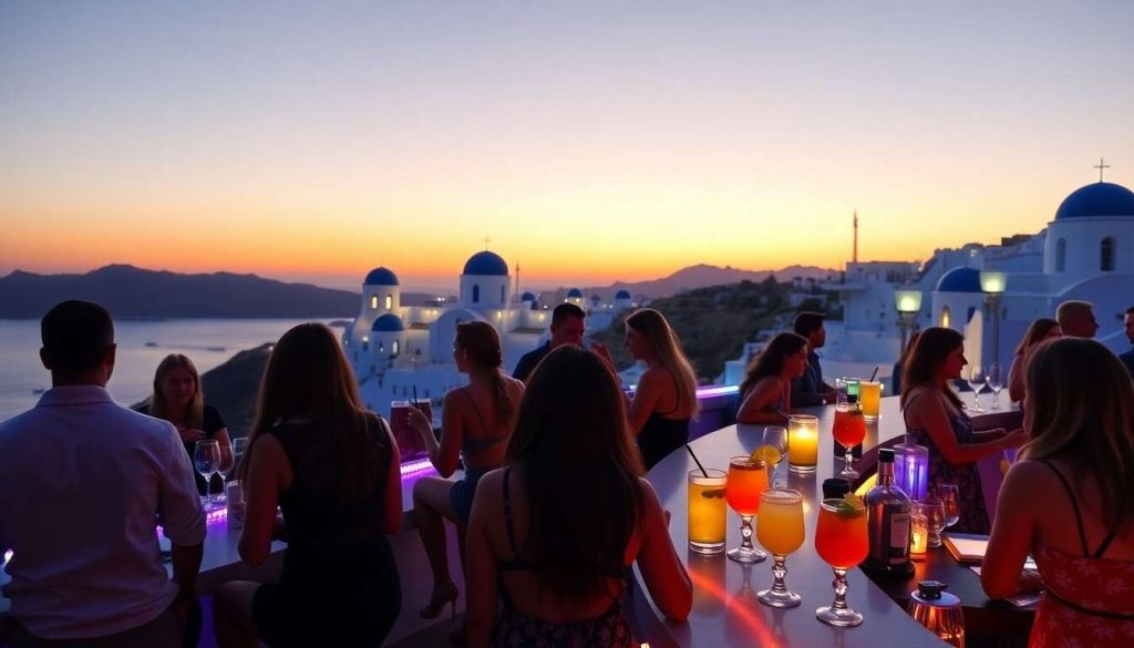 Fêtes inoubliables à Santorin : guide des lieux branchés