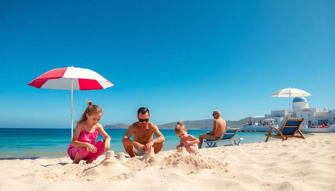 Les plages de santorin : plaisirs et d&eacute;tente en famille