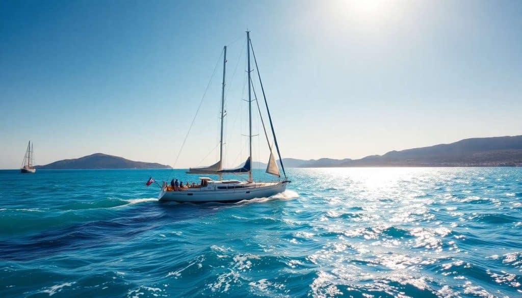 Découvrir la voile en mer Égée
