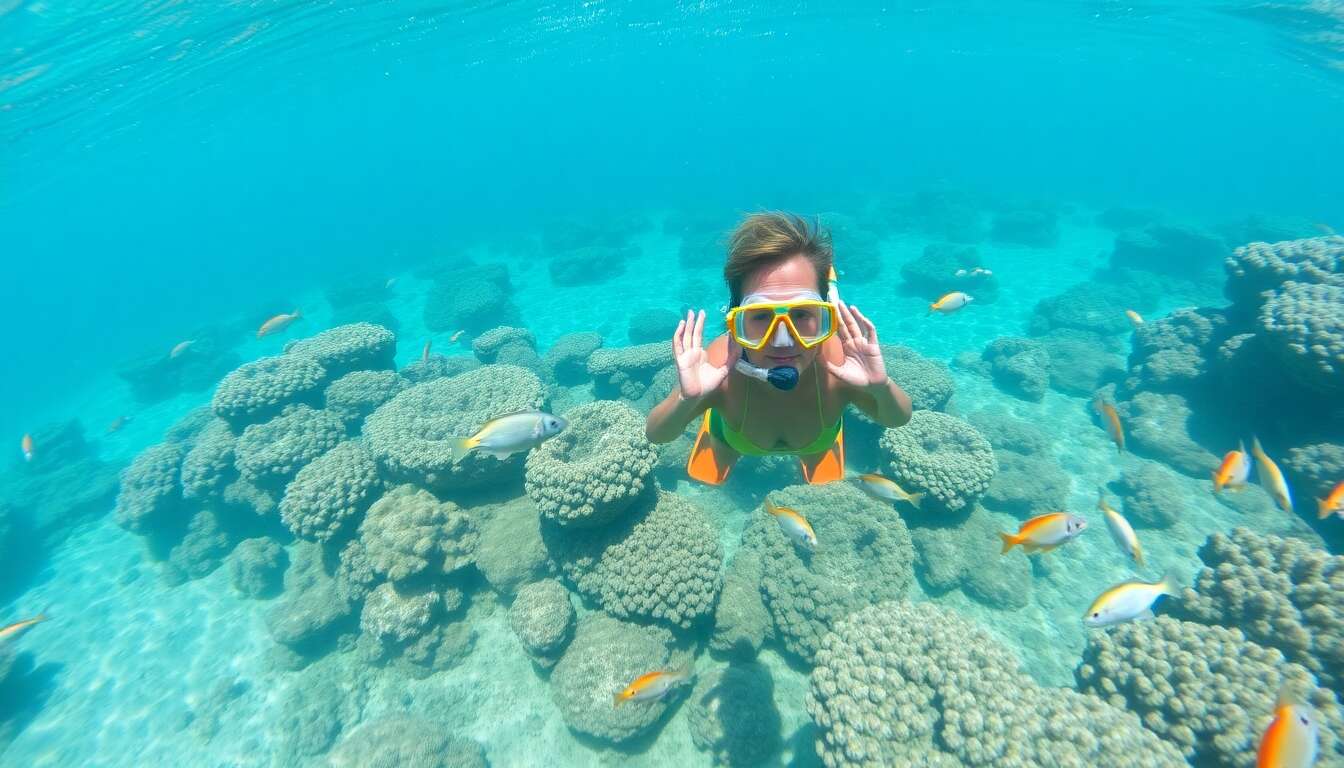 Plong&eacute;e et snorkeling pour d&eacute;couvrir les fonds marins
