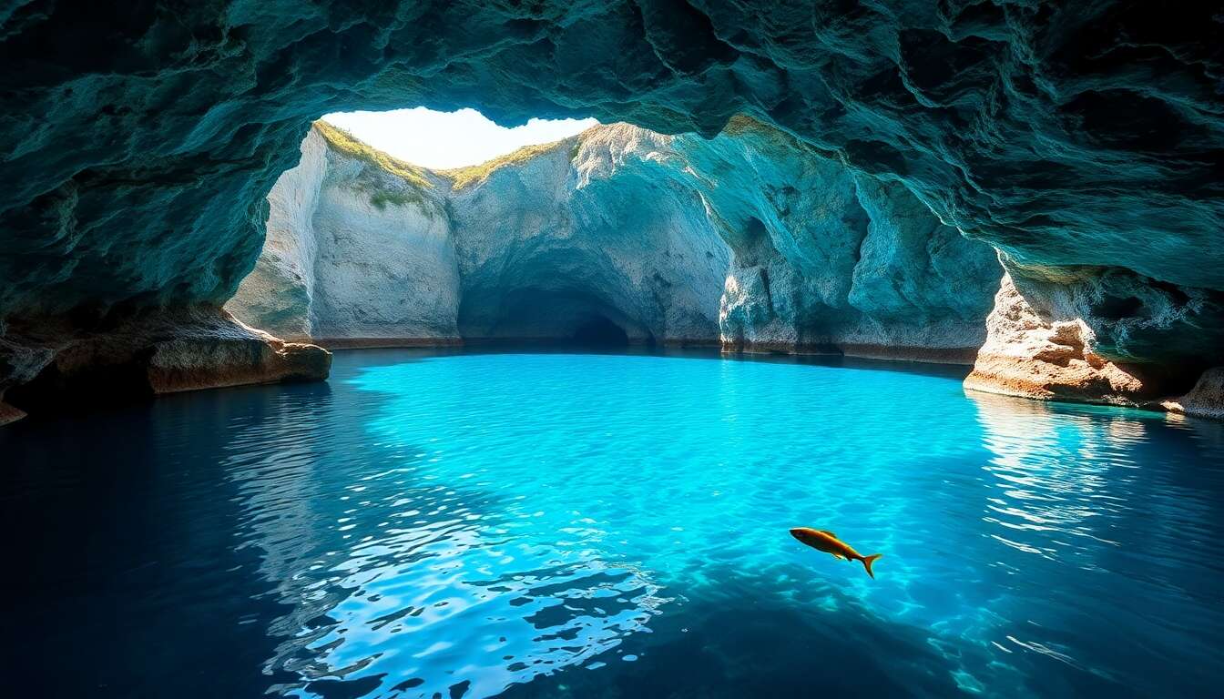 Admirer les grottes bleues : un spectacle naturel fascinant Admirer les grottes bleues : un spectacle naturel fascinant