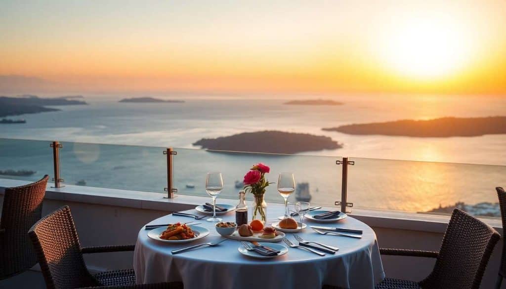 Dîner avec vue : restaurants panoramiques en Grèce
