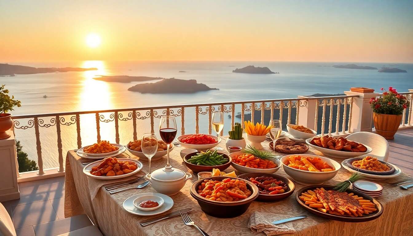 Découvrir la cuisine grecque avec une vue exceptionnelle Découvrir la cuisine grecque avec une vue exceptionnelle