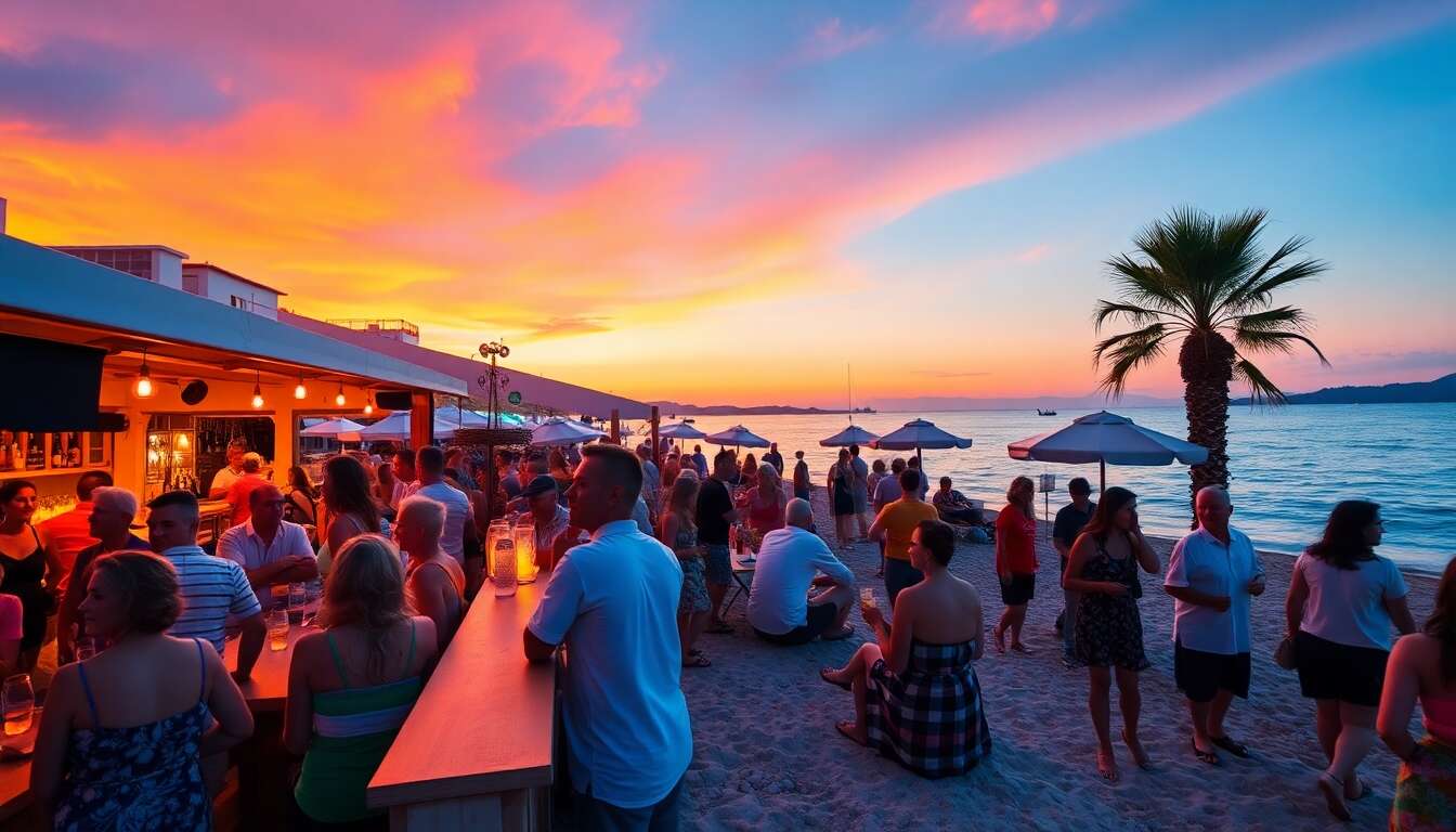 Ambiance plage : bars et clubs en bord de mer Ambiance plage : bars et clubs en bord de mer