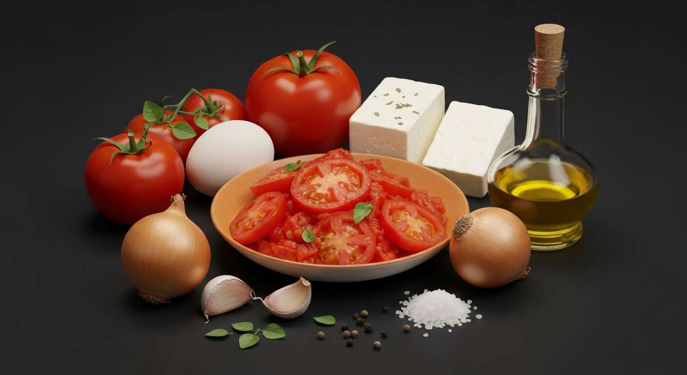 Œufs à la tomate à la grecque : recette authentique et savoureuse