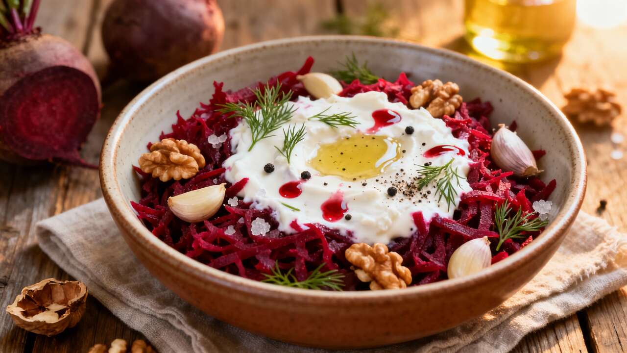 Pantzarosalata au Yaourt : recette grecque authentique