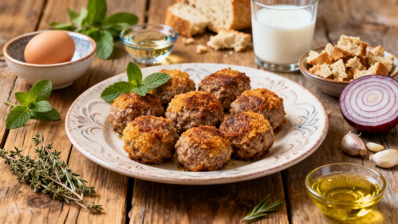 Boulettes de viande hach&eacute;e &agrave; la grecque : recette authentique