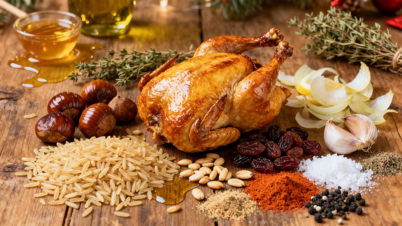 Recette de dinde de No&euml;l &agrave; la grecque