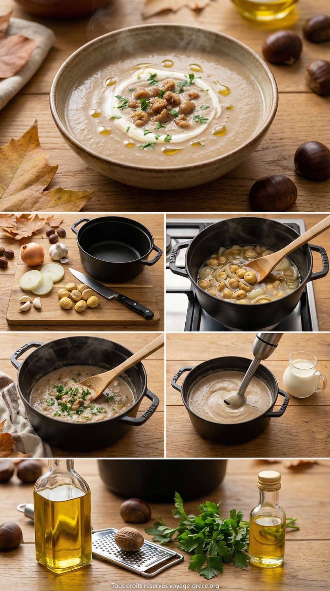 Fiche recette Soupe de châtaigne : recette savoureuse et réconfortante Fiche recette Soupe de châtaigne : recette savoureuse et réconfortante