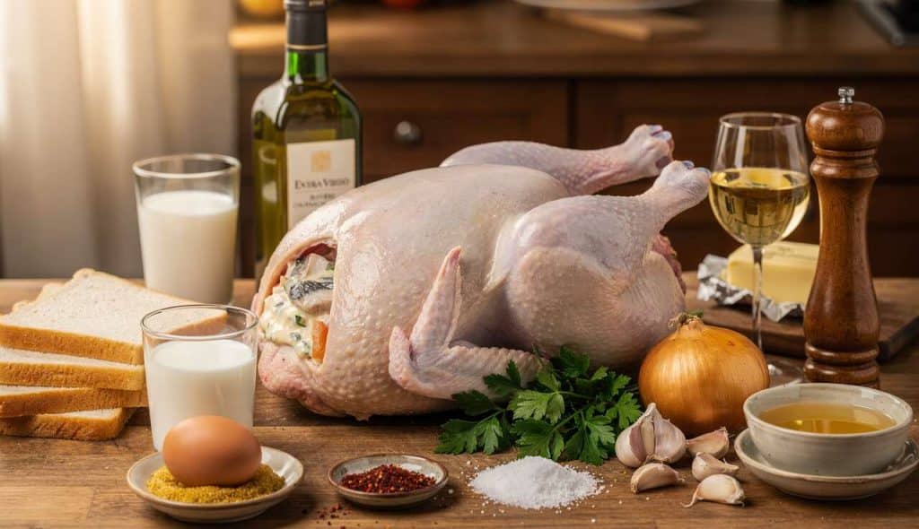 Recette de chapon farci à la soupe de poisson