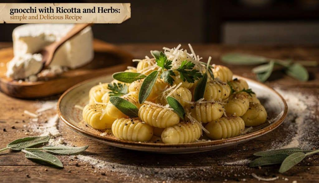 Gnocchis à la ricotta et aux herbes : recette simple et savoureuse