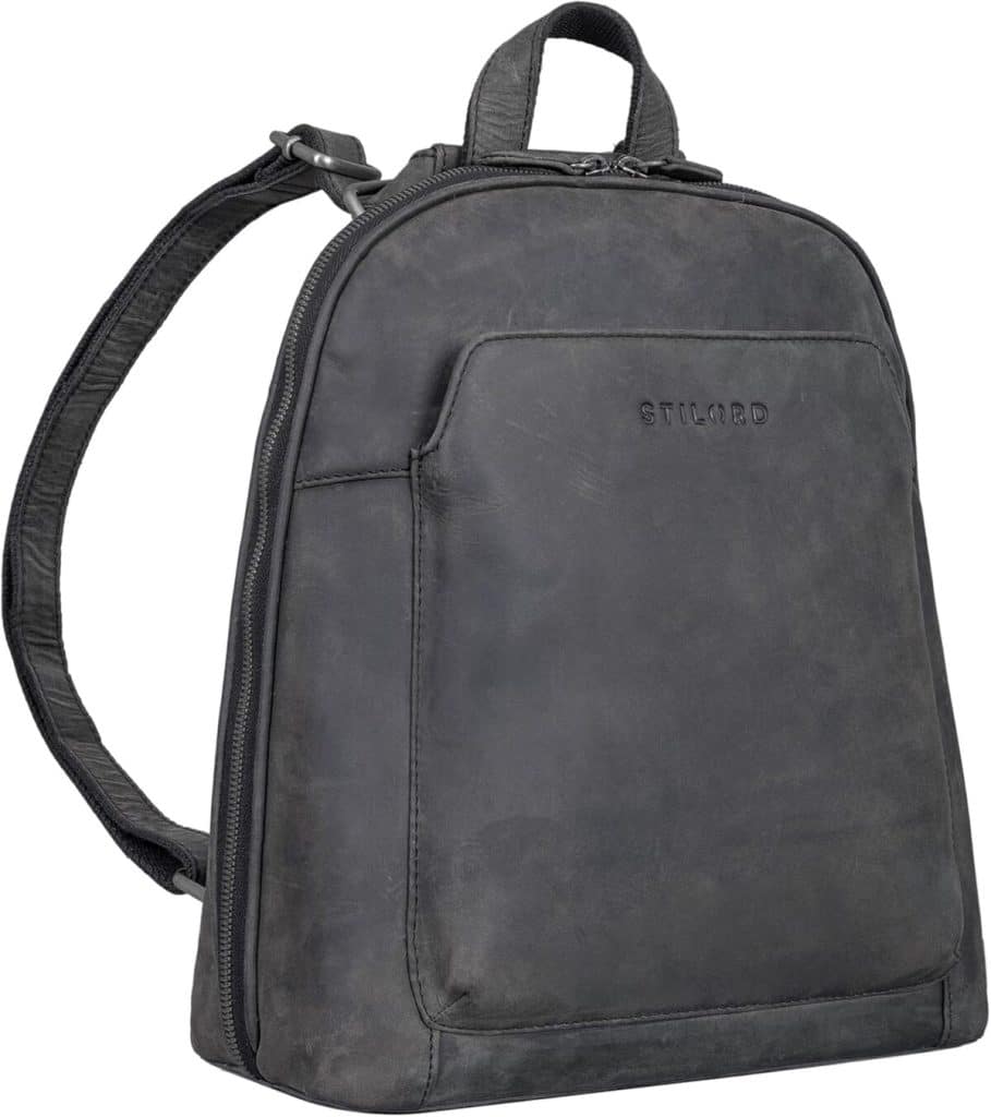 Test du sac à dos cuir Stilord Skyler carbon-gris