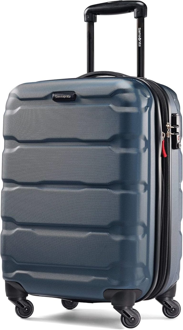 Test : valise Samsonite Omni rigide et extensible en bleu sarcelle