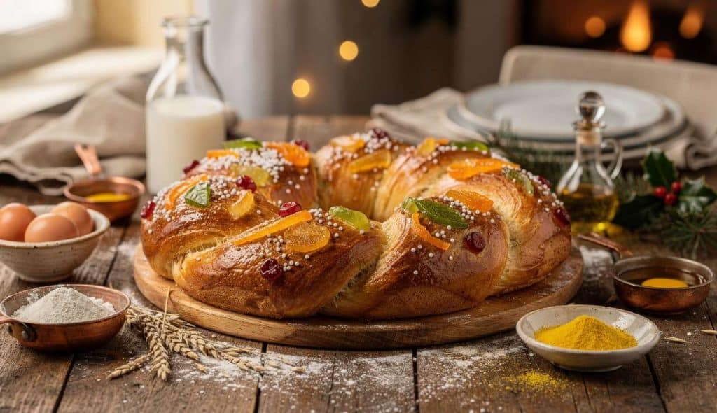Recette de Gâteau des Rois de Noël en Provence