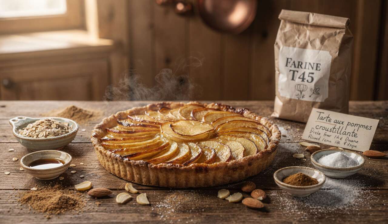 Tarte aux pommes croustillante : revisitez le classique français