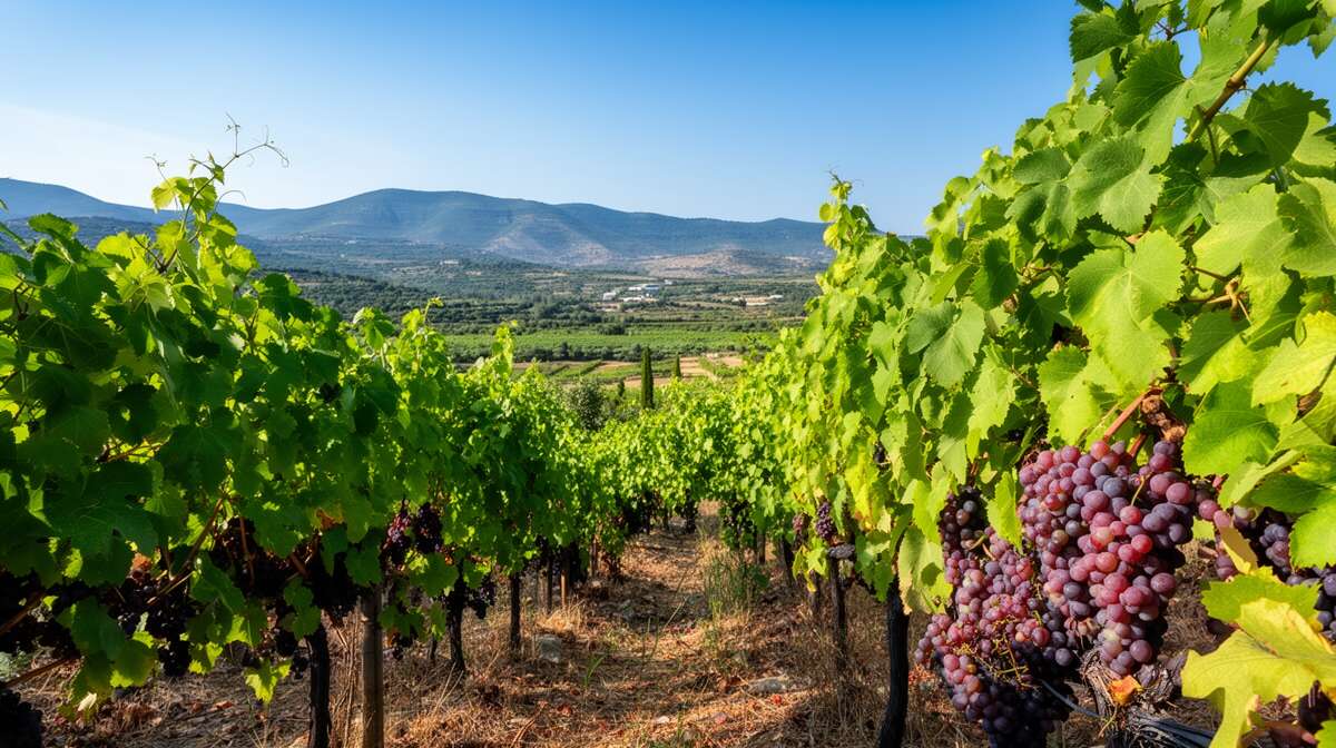 Vignobles cachés de la Grèce