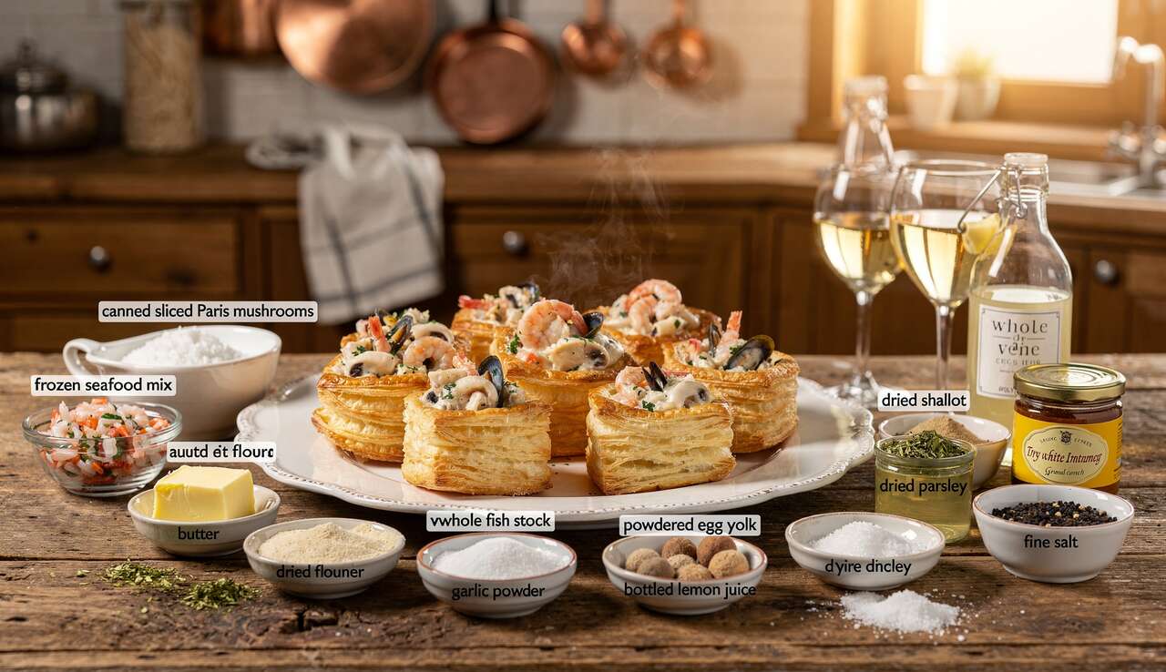 Bouchée à la Reine aux Fruits de Mer : recette Gourmande