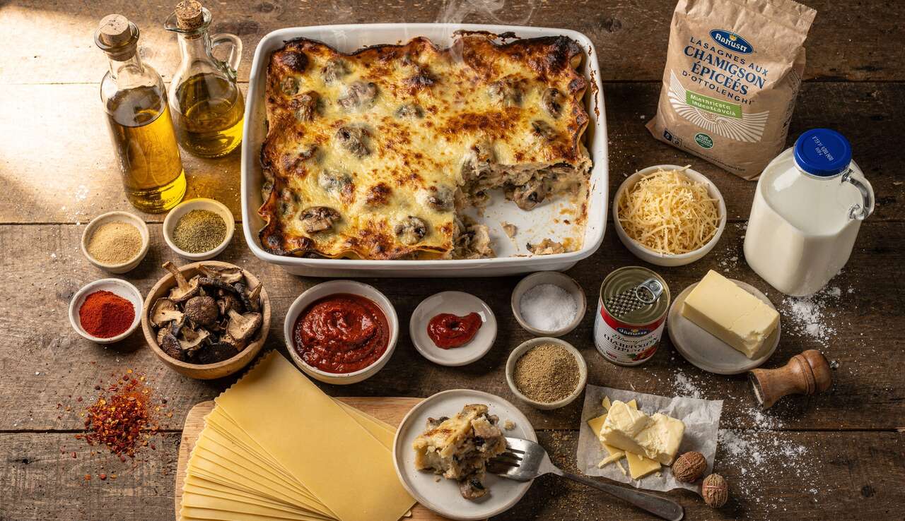 Lasagnes aux Champignons Épicées d'Ottolenghi