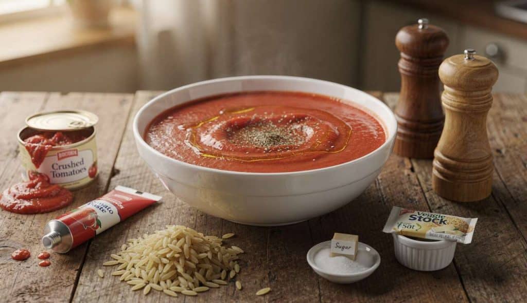 Recette de Auga Me Ntomata : soupe Grecque Tomatée