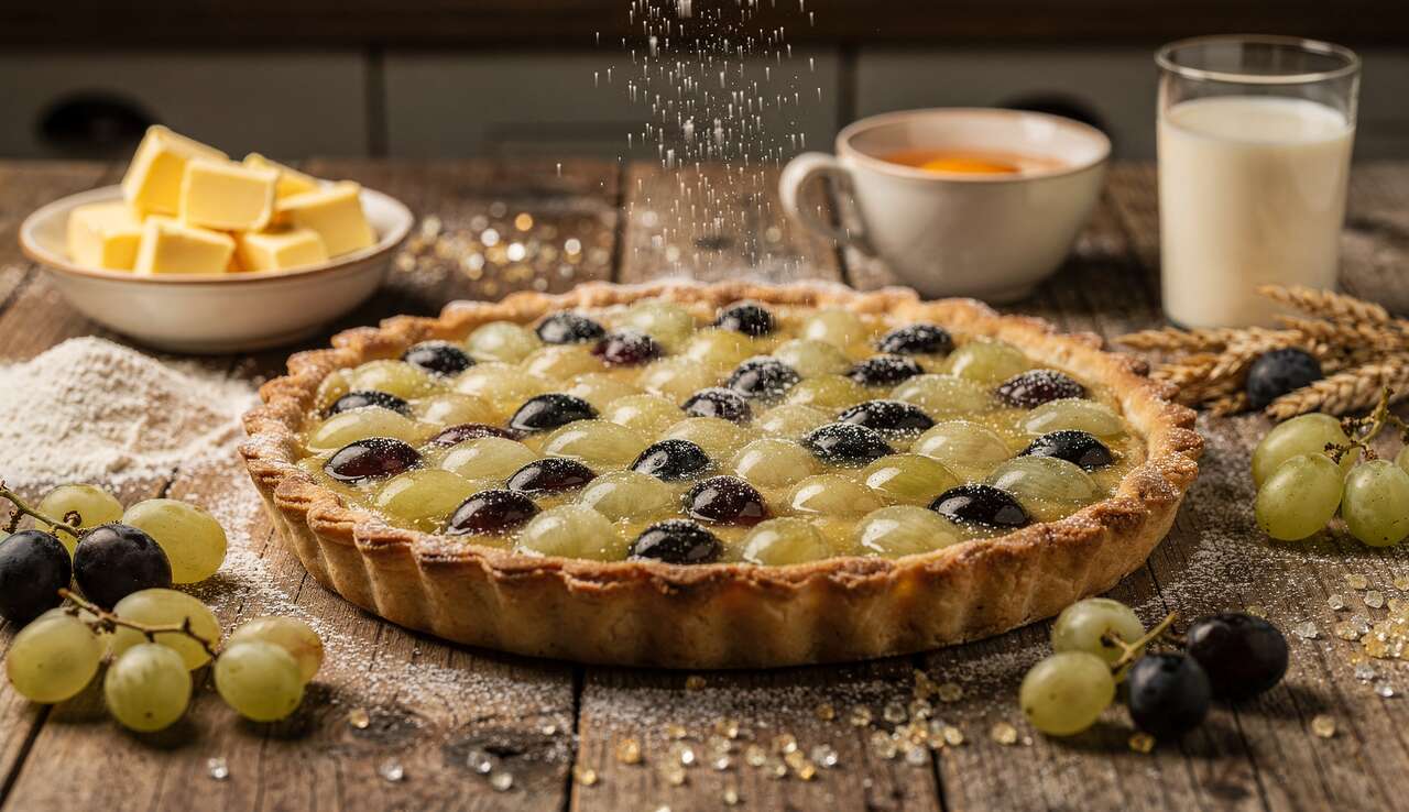 Recette de tarte aux raisins sans pépins
