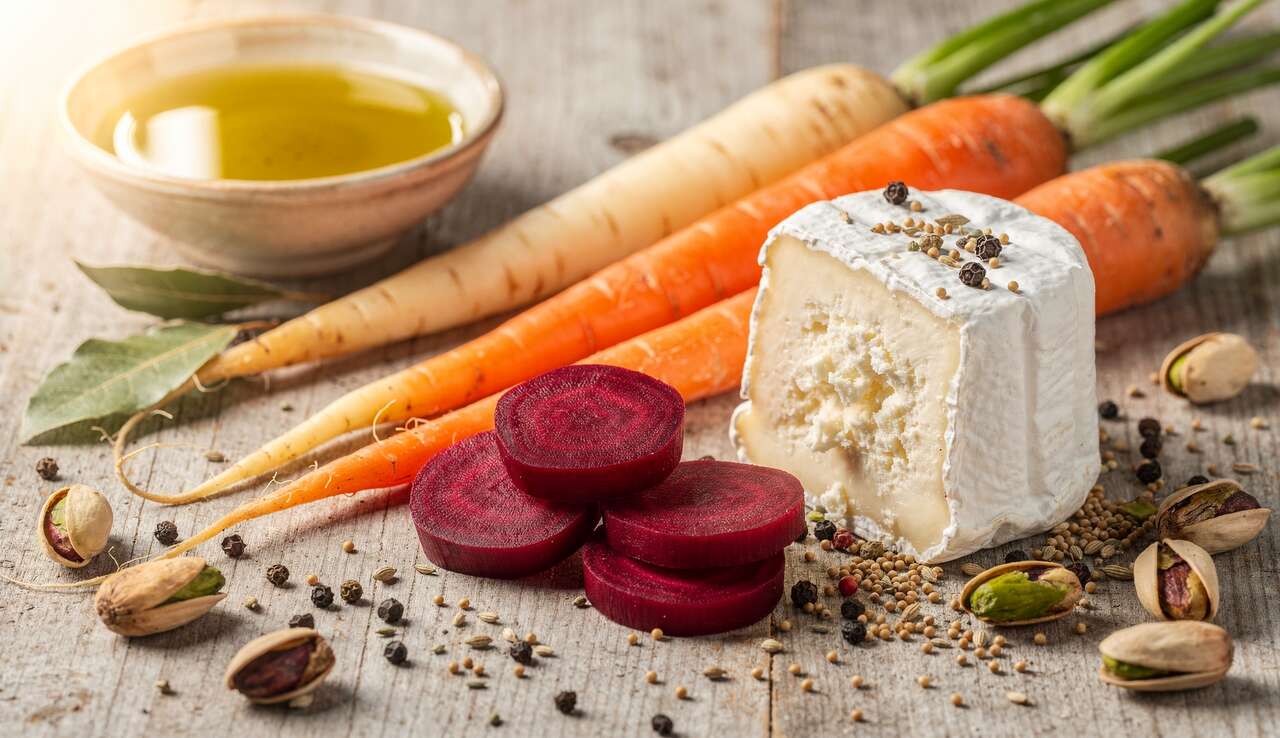Recette de pickles de légumes-racines au chèvre