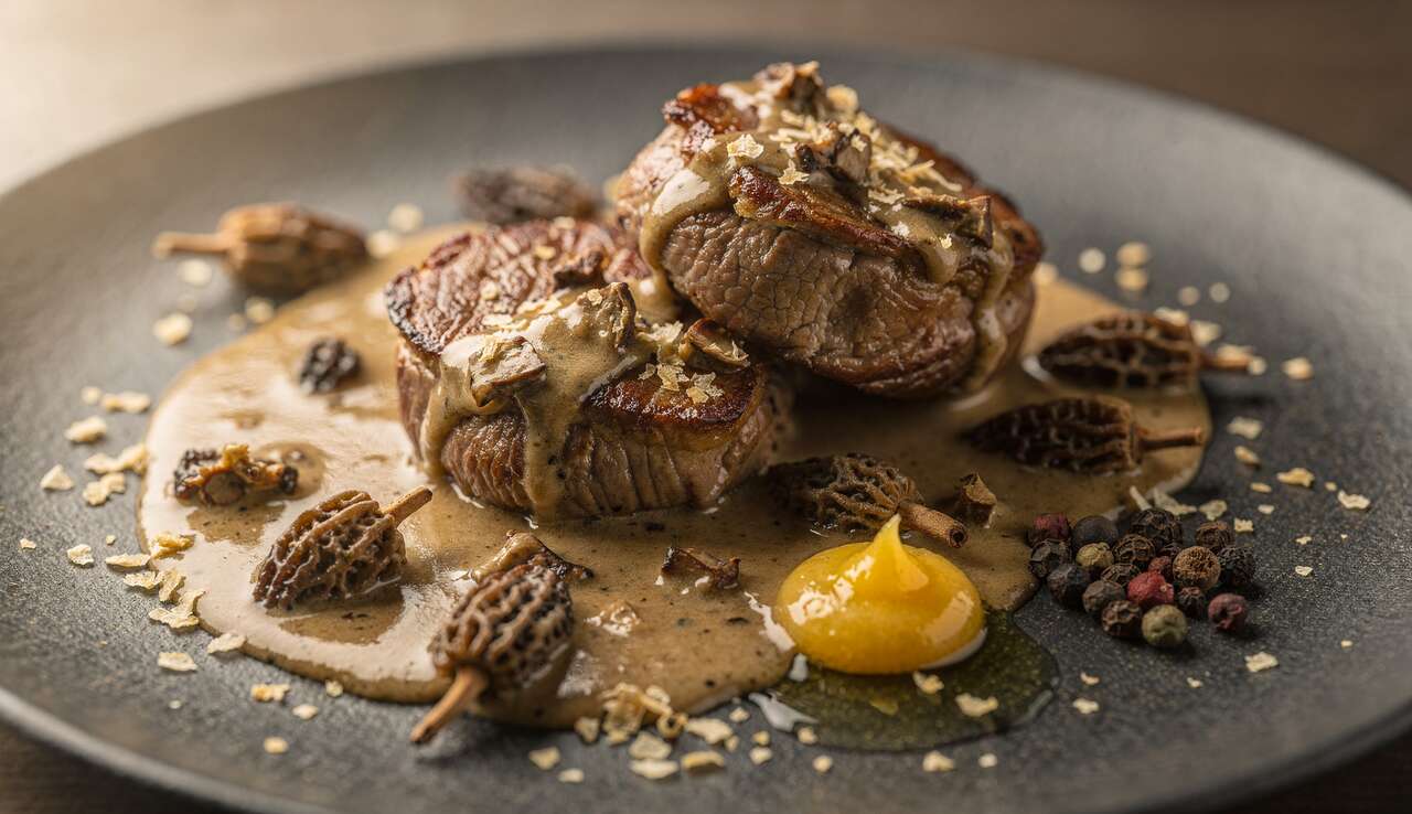Recette de veau de Laveyron à la sauce aux morilles