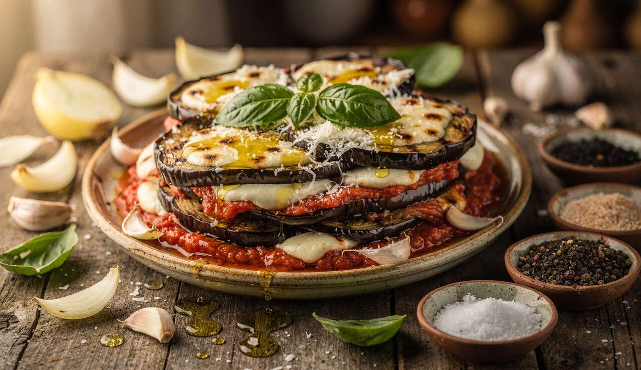 Recette d'Aubergines alla Parmigiana : délice Italien au Fromage