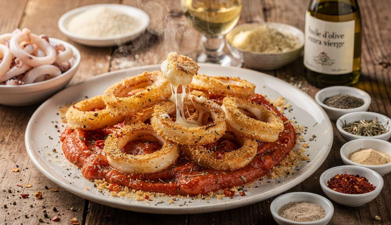 Recette de calamars alla parmigiana