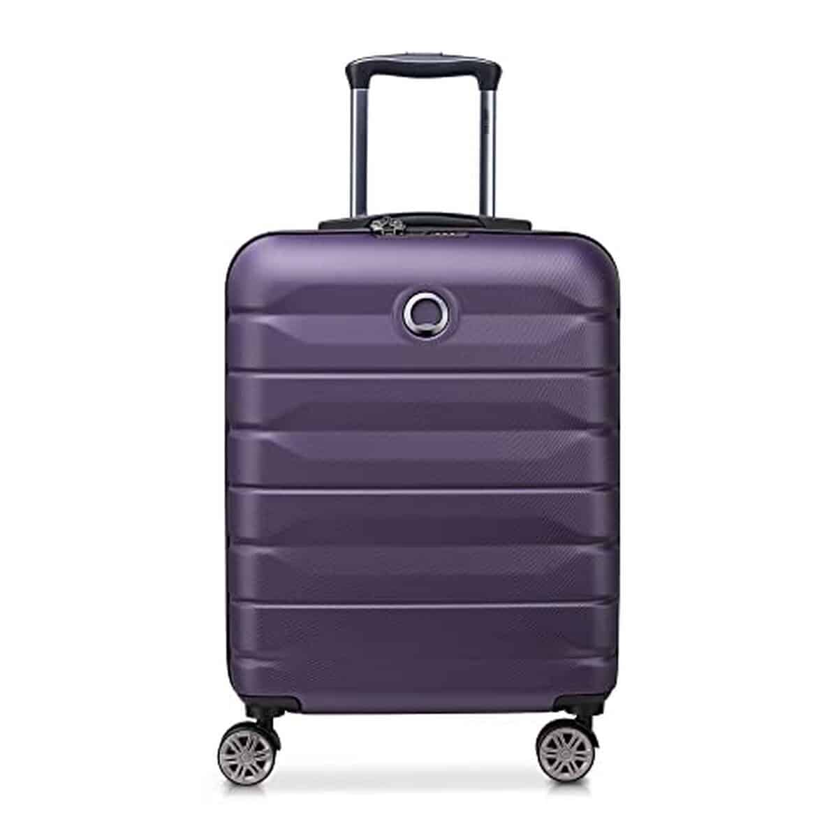Test valise cabine rigide Delsey Paris Air Armour 34L violet foncé