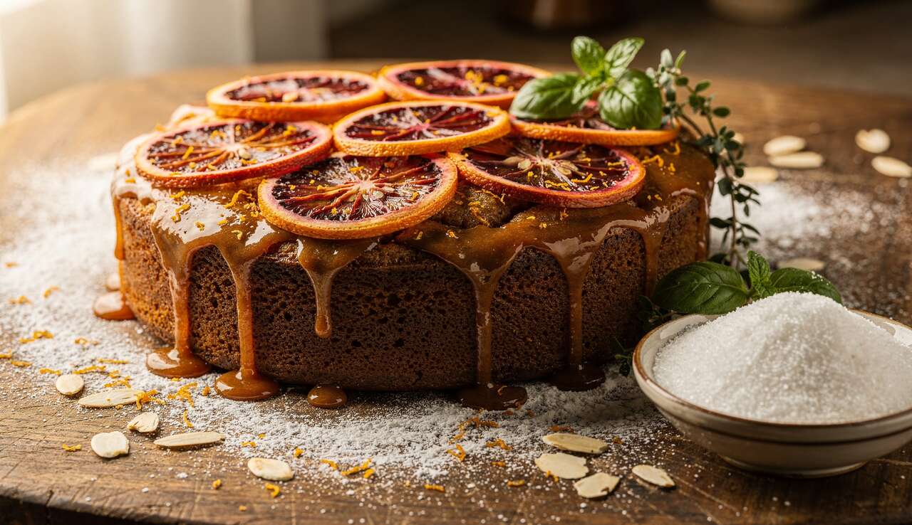 Gâteau à l'orange sanguine : découvrez la recette savoureuse