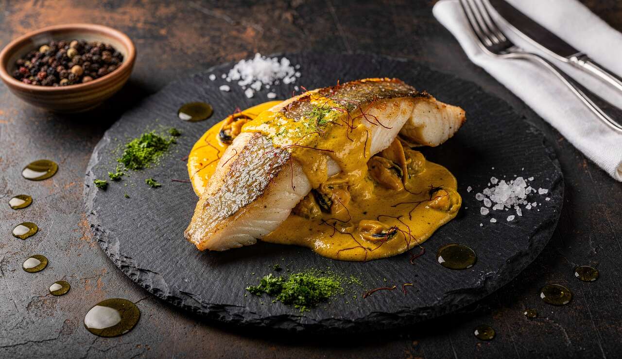 Turbot à la sauce moules safranée : recette gourmande