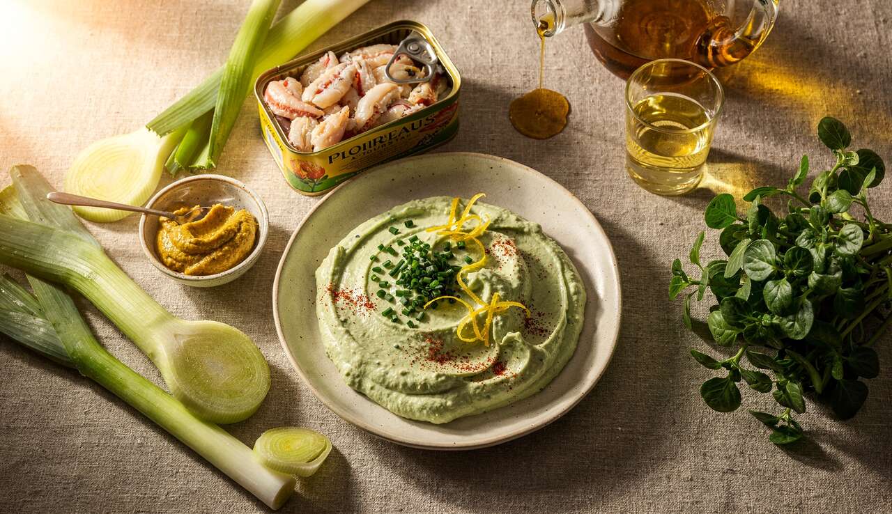 Recette de Poireaux au Tourteau et Mayonnaise Cresson