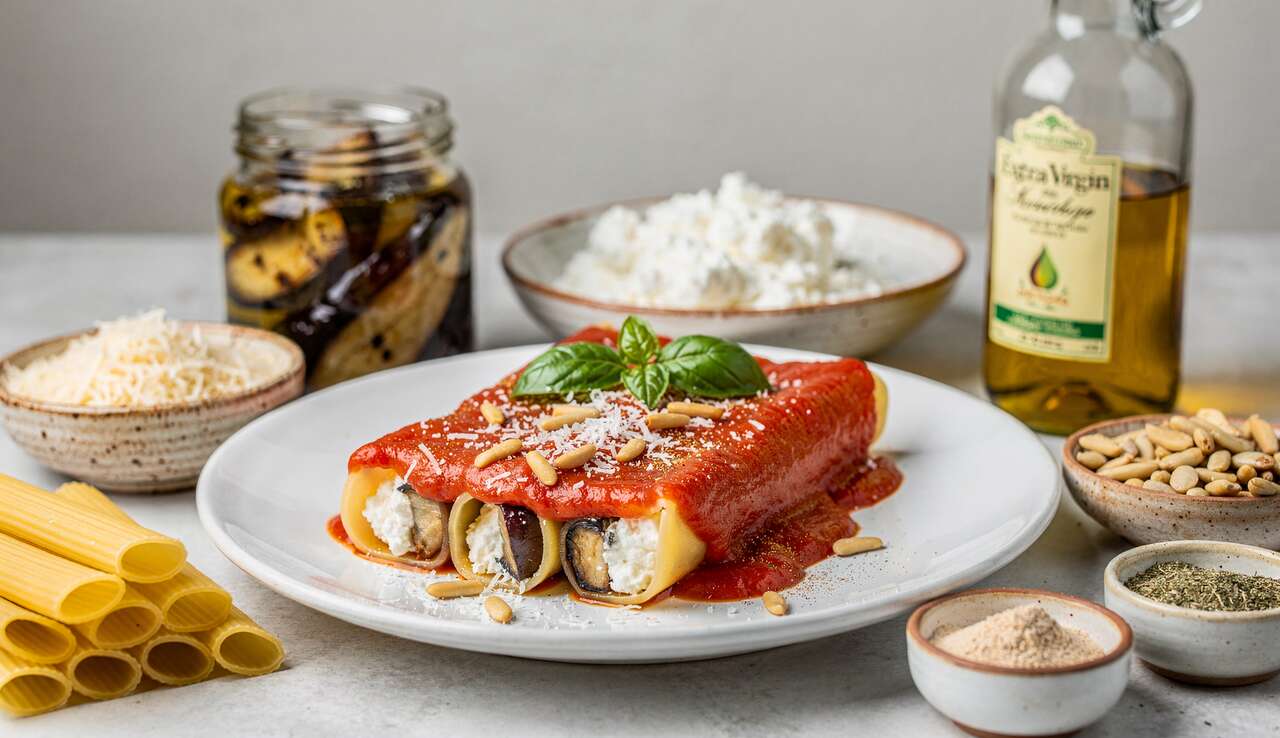 Cannellonis aux Aubergines et Ricotta : recette Savoureuse