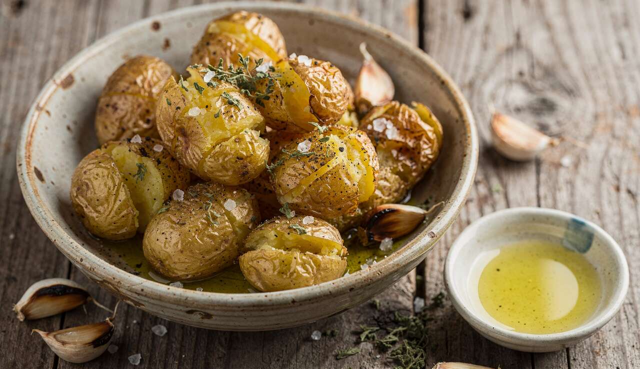 Recette de pommes de terre écrasées : batatas à murro
