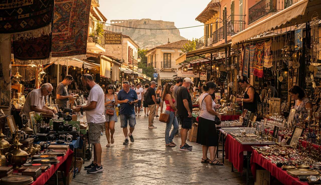 Visite et Découverte du Marché aux Puces de Monastiraki
