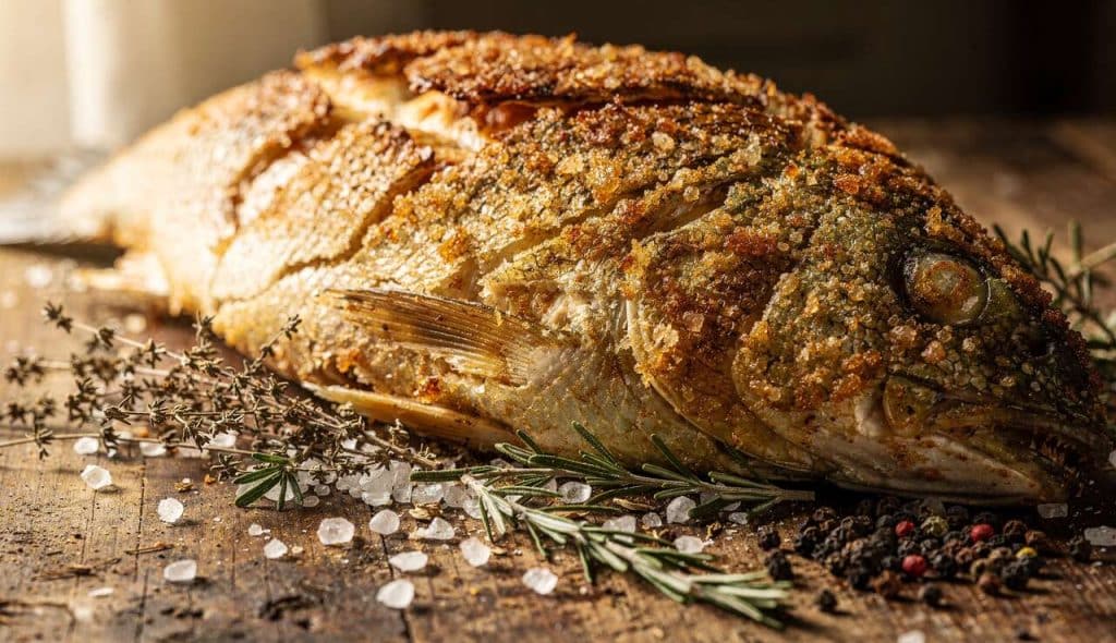 Bar en croûte de sel : cuisson idéale et savoureuse