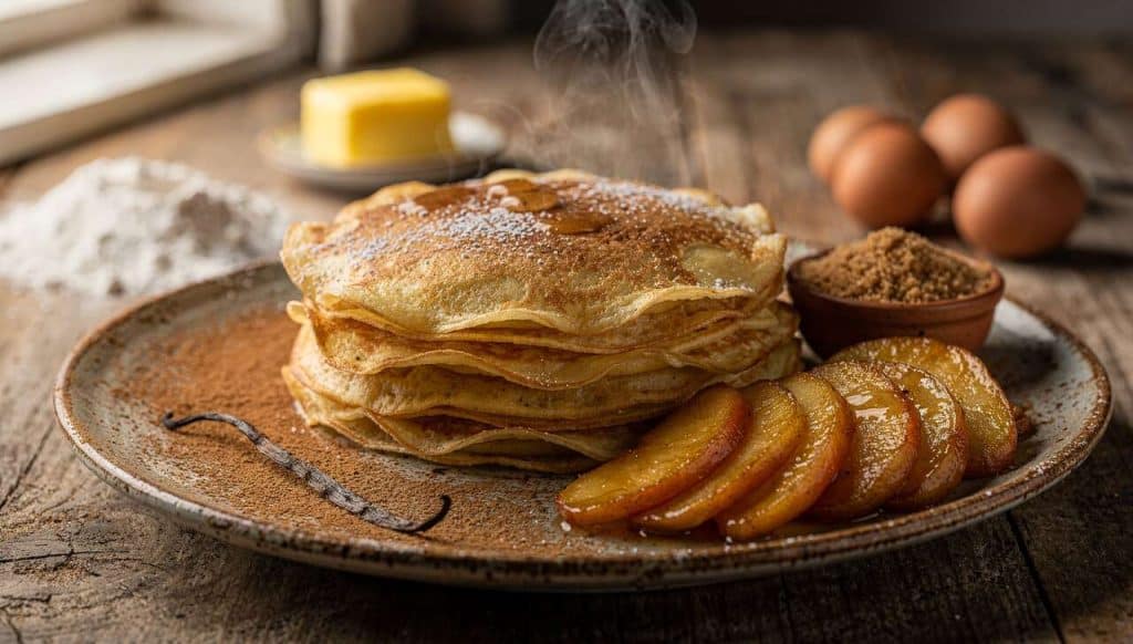 Crêpes aux Pommes Dorées : recette Gourmande à Réaliser