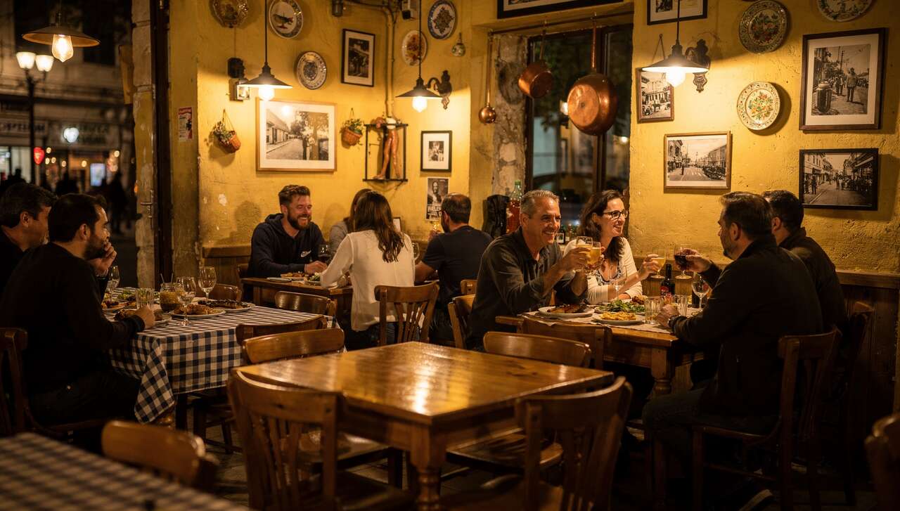 Ama Lachei : excellente taverne à Exarchia