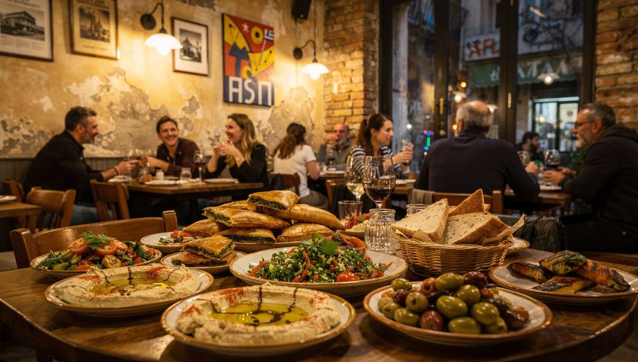 Un lieu de partage autour de mezz&eacute;s savoureux