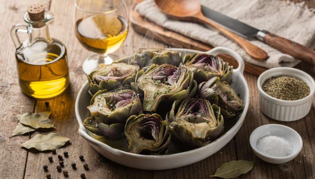 Recette d'artichauts violets à la barigoule