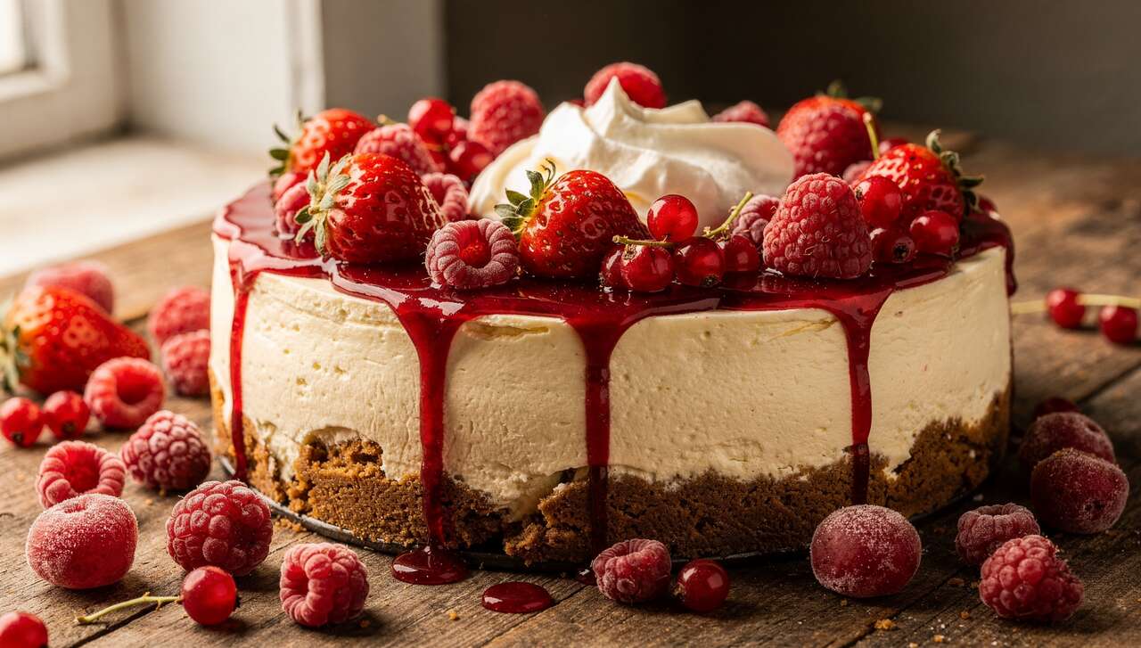 Cheesecake aux fruits rouges : recette savoureuse et facile